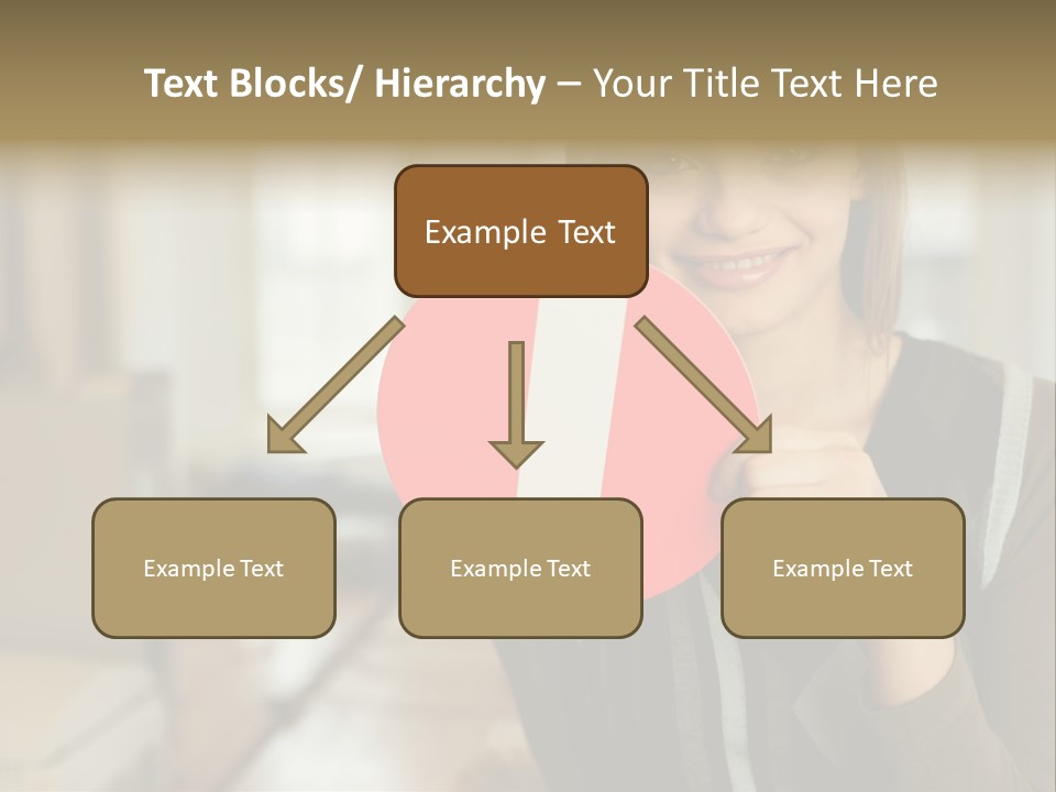 Woman Holding A No Entry Sign PowerPoint Template