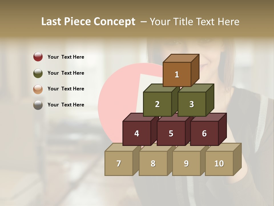 Woman Holding A No Entry Sign PowerPoint Template