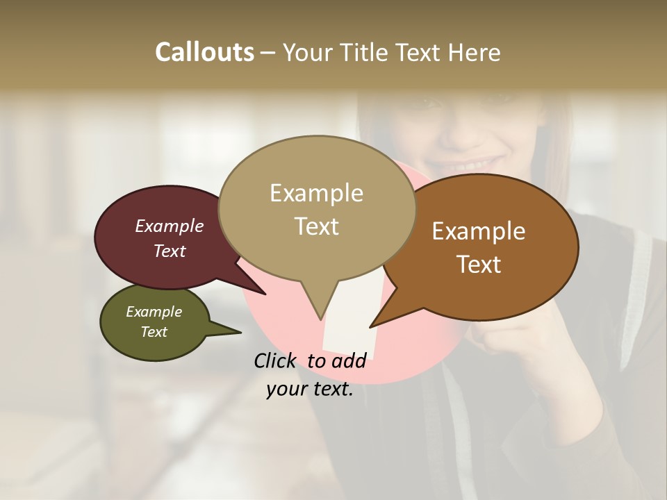 Woman Holding A No Entry Sign PowerPoint Template