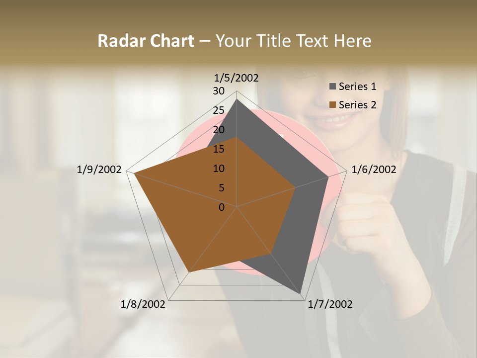 Woman Holding A No Entry Sign PowerPoint Template