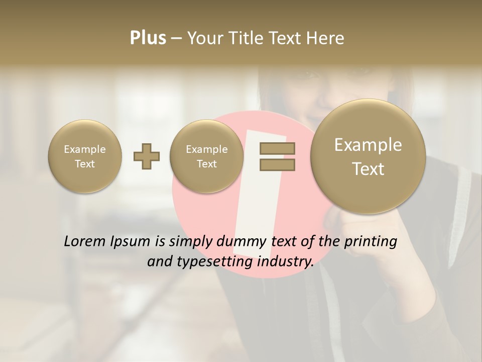 Woman Holding A No Entry Sign PowerPoint Template