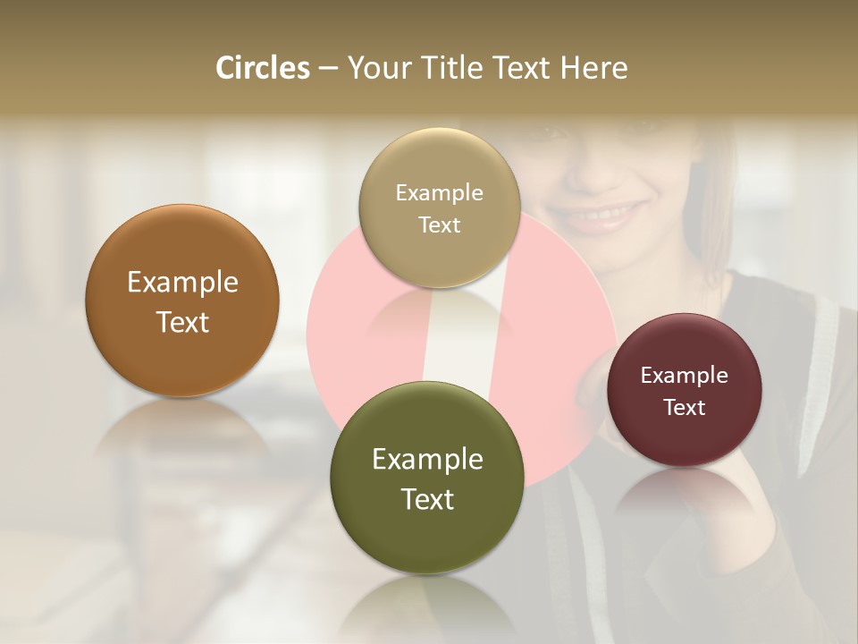 Woman Holding A No Entry Sign PowerPoint Template