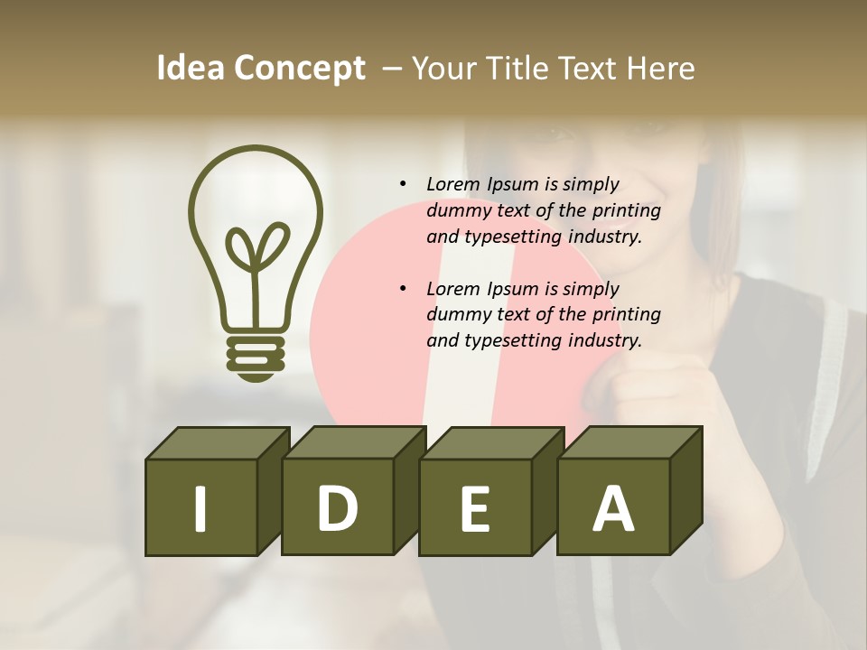 Woman Holding A No Entry Sign PowerPoint Template