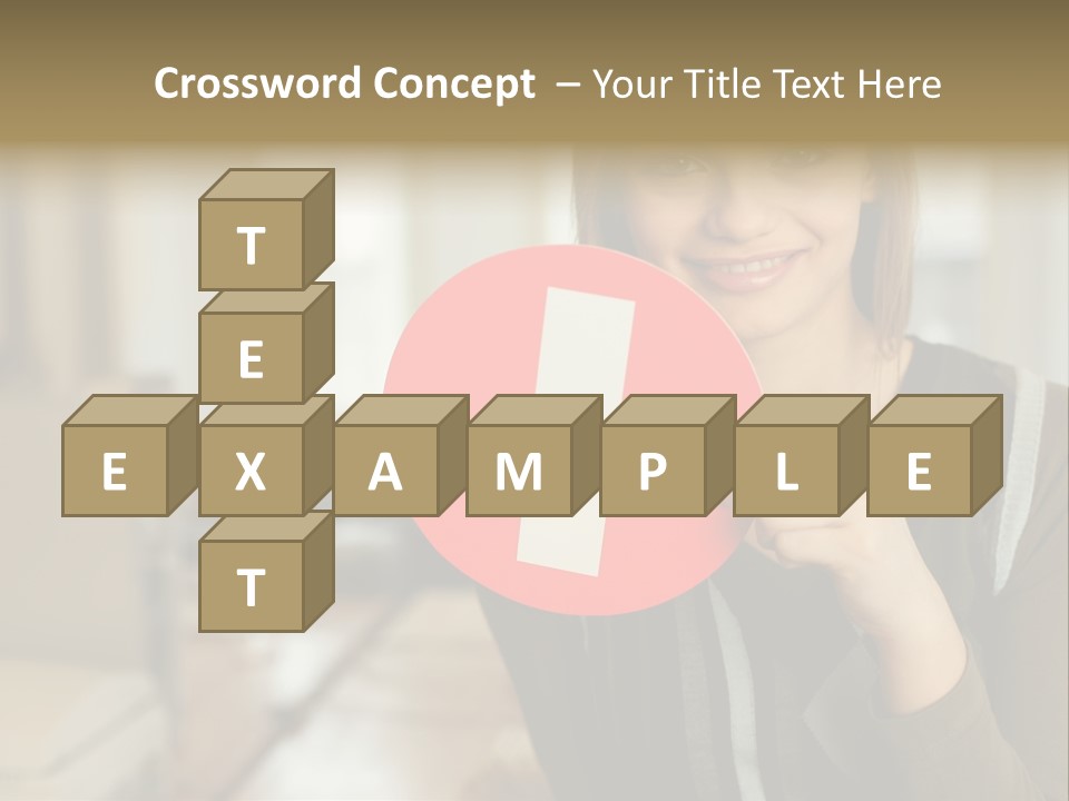 Woman Holding A No Entry Sign PowerPoint Template