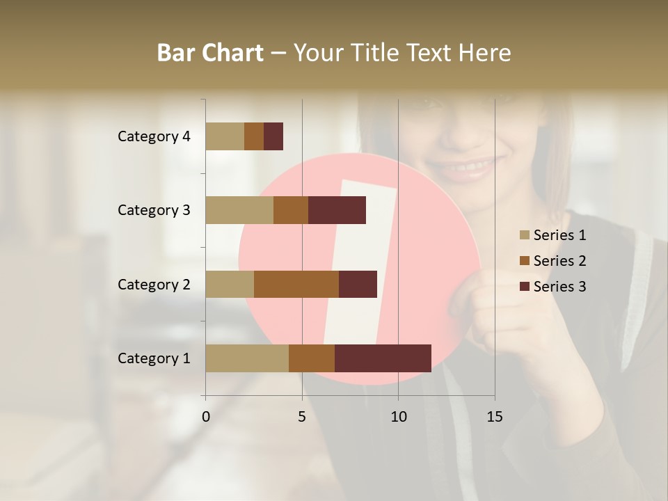 Woman Holding A No Entry Sign PowerPoint Template