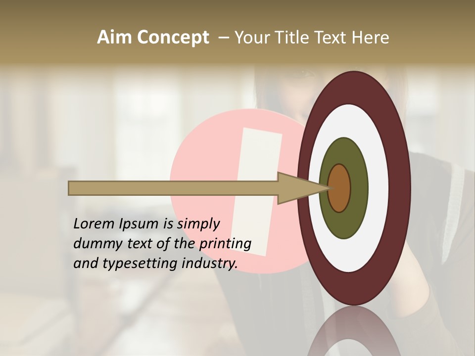 Woman Holding A No Entry Sign PowerPoint Template