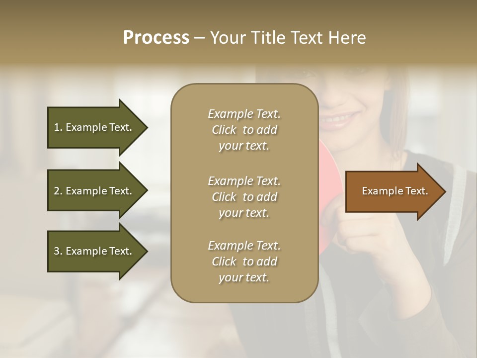 Woman Holding A No Entry Sign PowerPoint Template