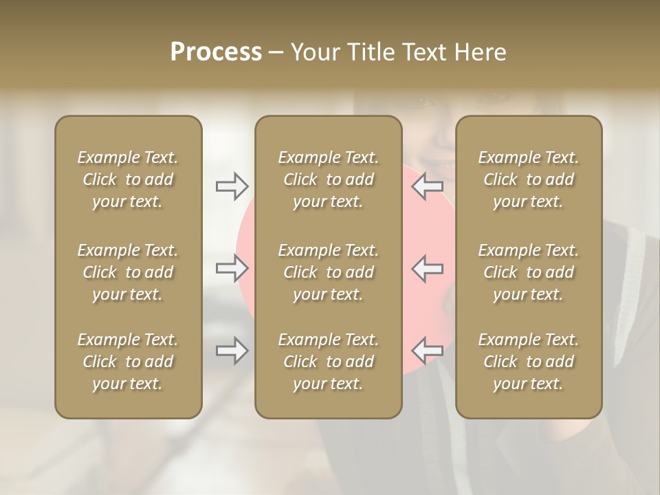 Woman Holding A No Entry Sign PowerPoint Template