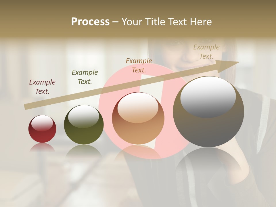 Woman Holding A No Entry Sign PowerPoint Template