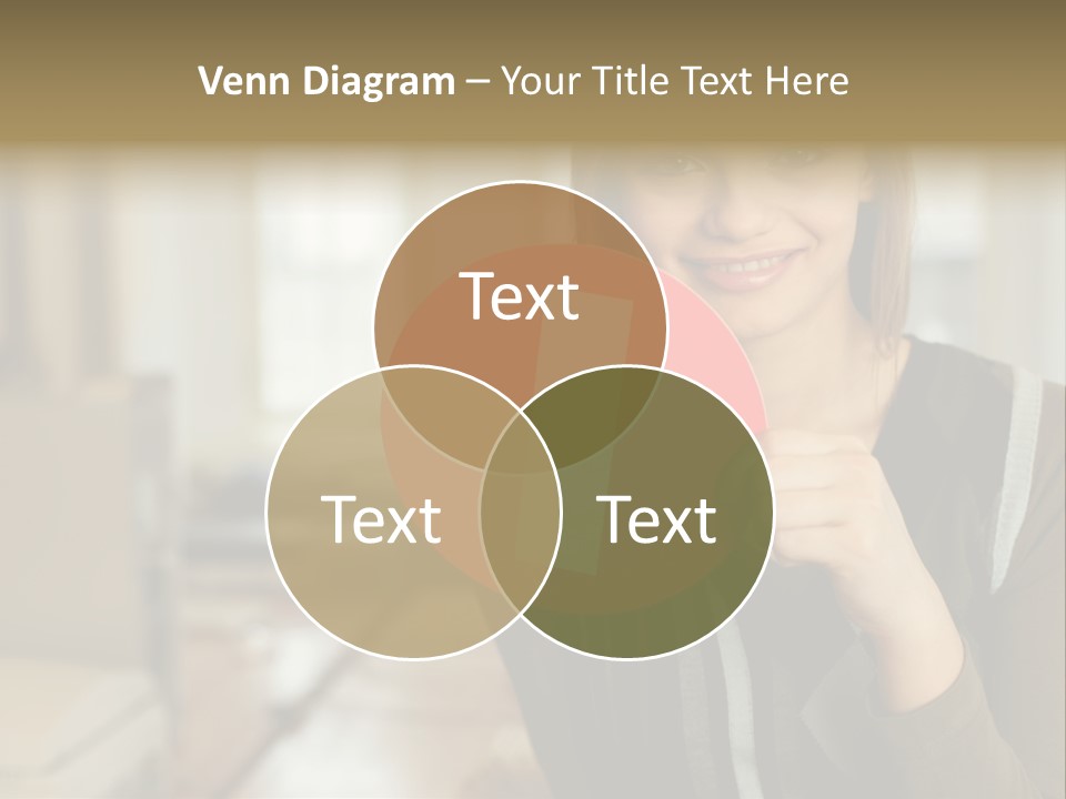 Woman Holding A No Entry Sign PowerPoint Template