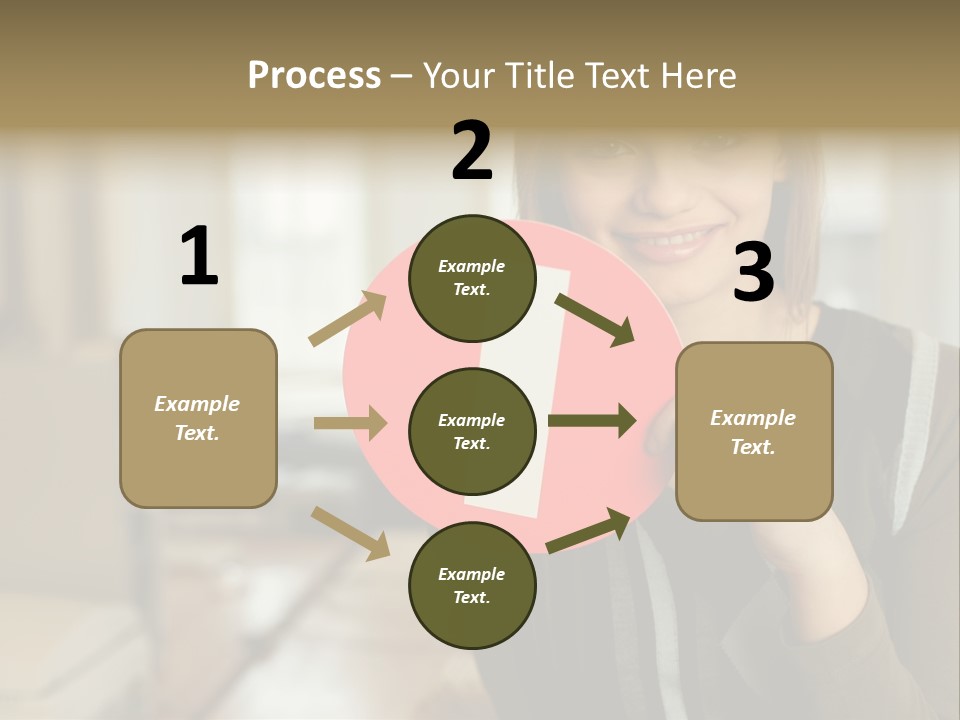 Woman Holding A No Entry Sign PowerPoint Template