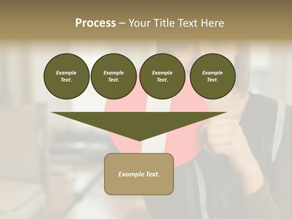 Woman Holding A No Entry Sign PowerPoint Template