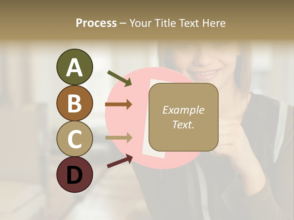 Woman Holding A No Entry Sign PowerPoint Template