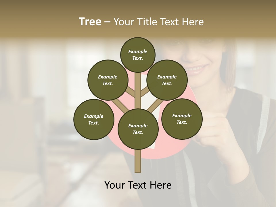 Woman Holding A No Entry Sign PowerPoint Template