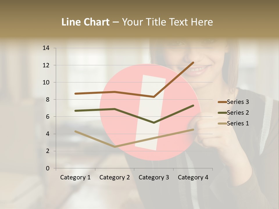 Woman Holding A No Entry Sign PowerPoint Template