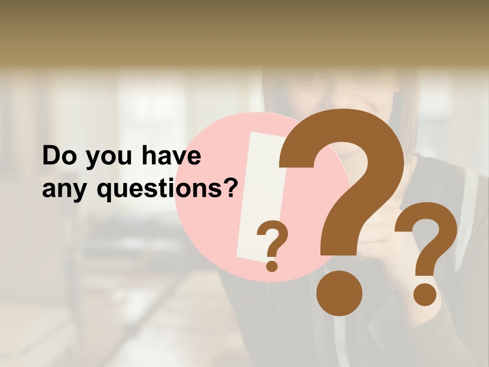 Woman Holding A No Entry Sign PowerPoint Template