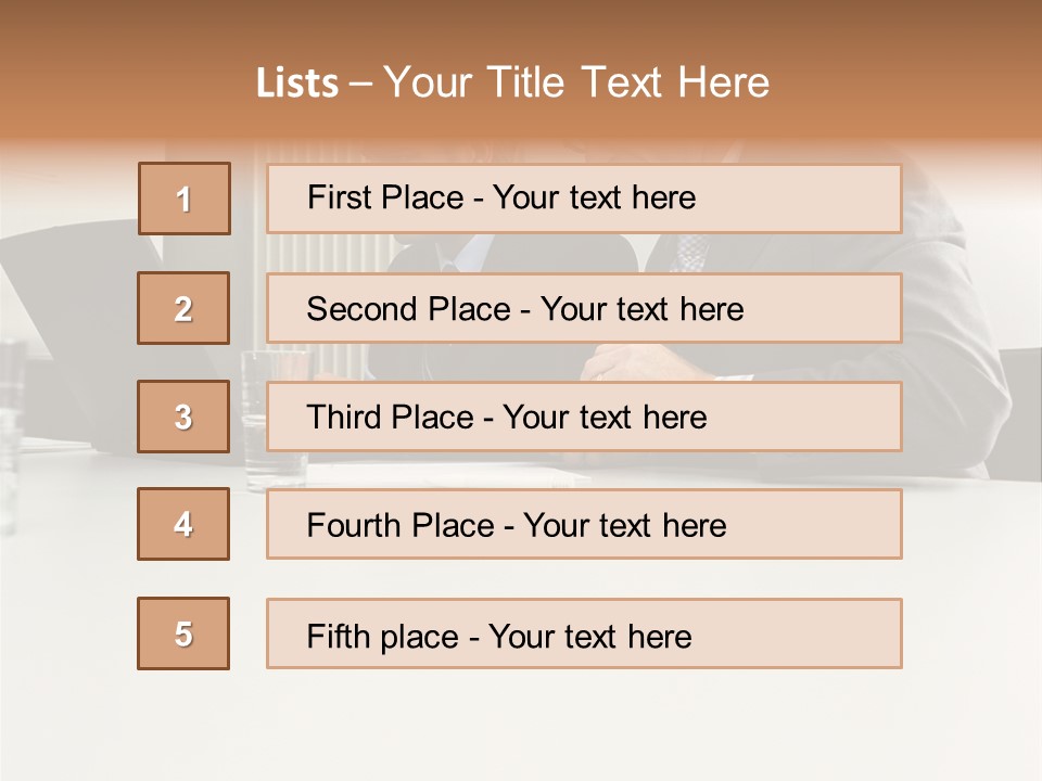 Businessmen Using Laptop And Palmtop PowerPoint Template