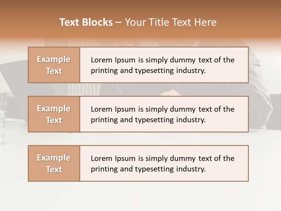 Businessmen Using Laptop And Palmtop PowerPoint Template