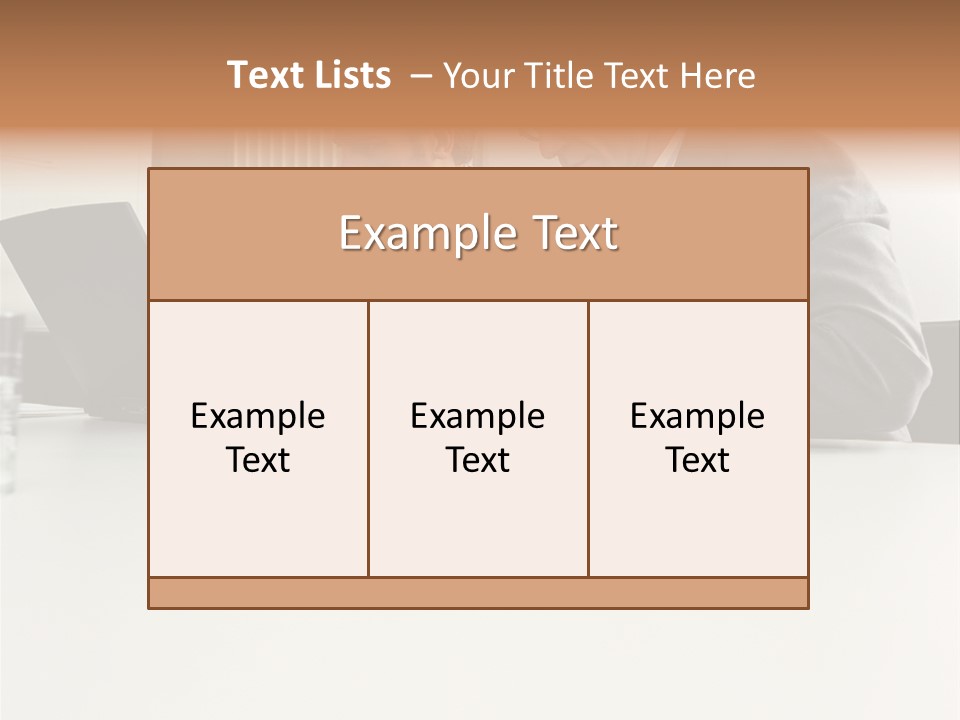 Businessmen Using Laptop And Palmtop PowerPoint Template
