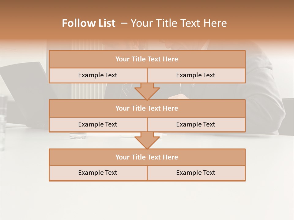 Businessmen Using Laptop And Palmtop PowerPoint Template