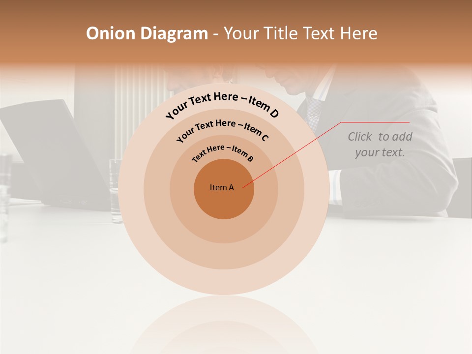 Businessmen Using Laptop And Palmtop PowerPoint Template
