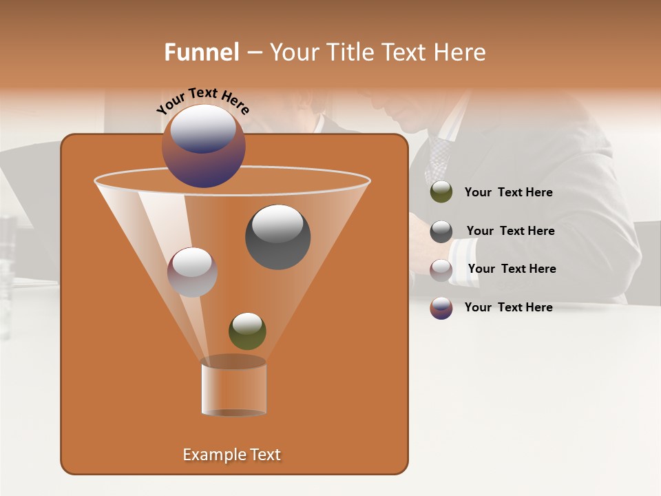 Businessmen Using Laptop And Palmtop PowerPoint Template