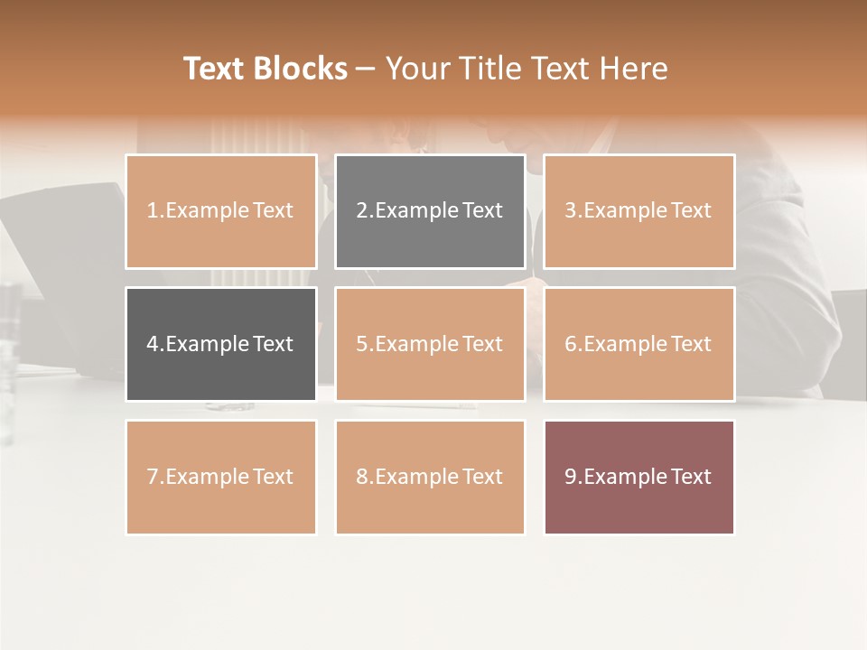 Businessmen Using Laptop And Palmtop PowerPoint Template