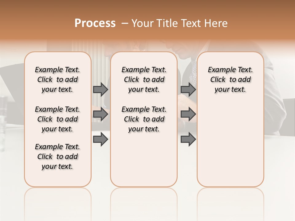 Businessmen Using Laptop And Palmtop PowerPoint Template