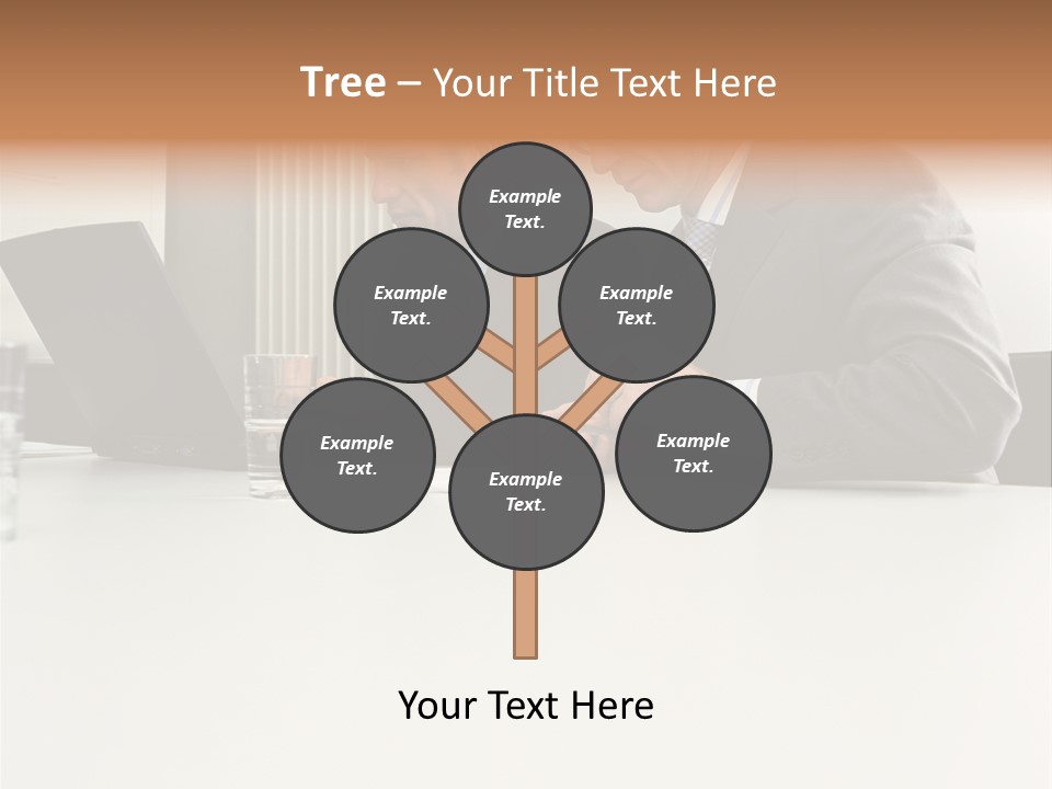 Businessmen Using Laptop And Palmtop PowerPoint Template