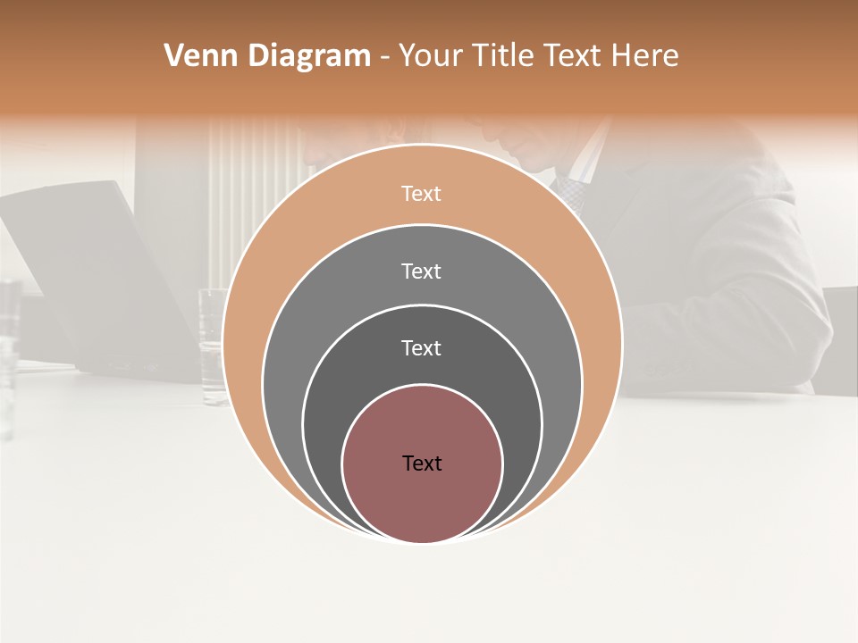 Businessmen Using Laptop And Palmtop PowerPoint Template