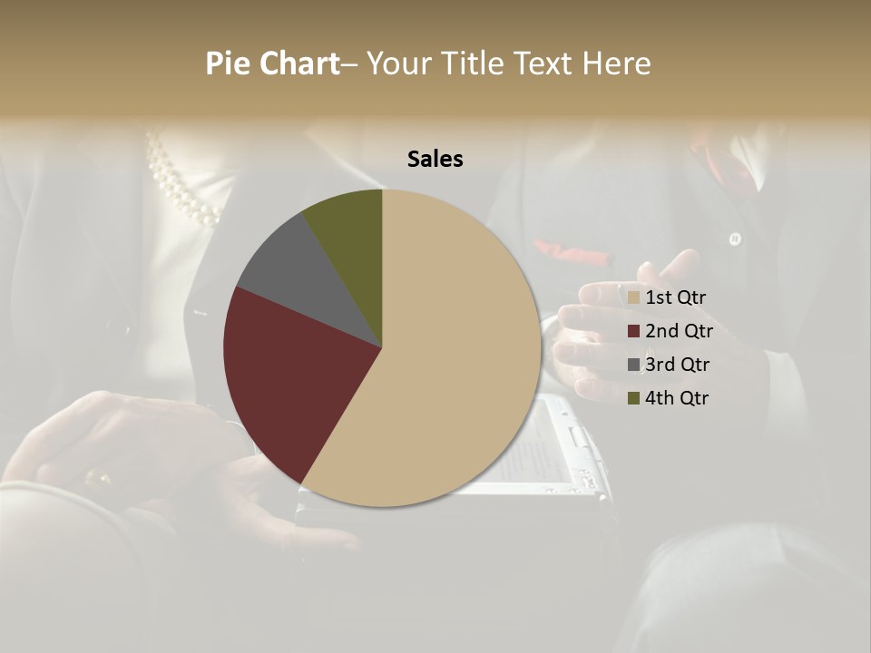Business People In Taxi With Laptop PowerPoint Template