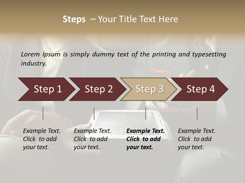 Business People In Taxi With Laptop PowerPoint Template