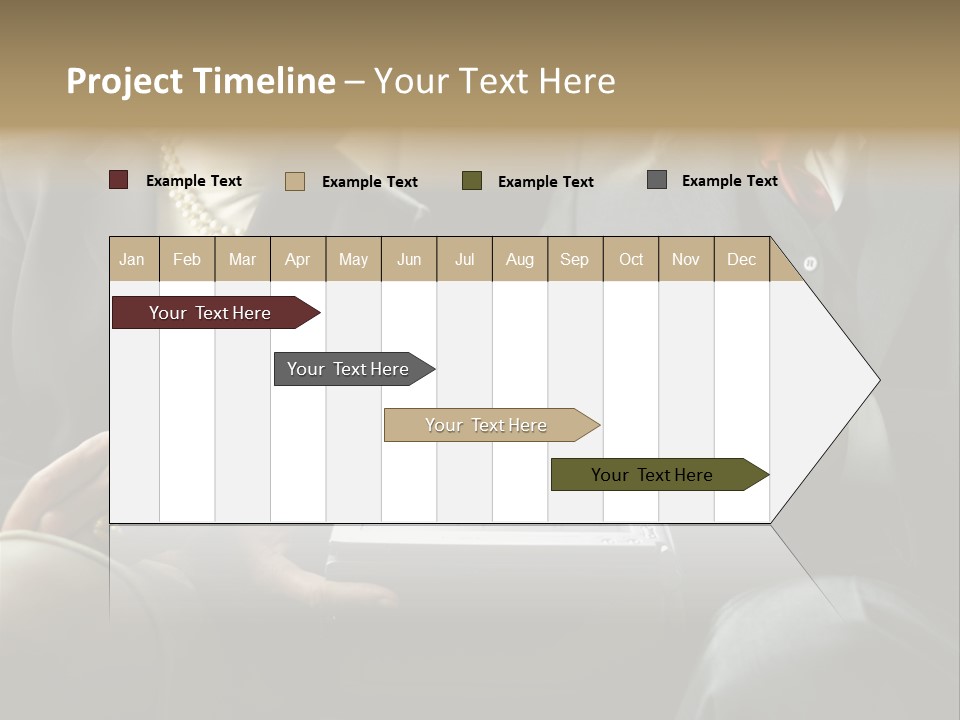 Business People In Taxi With Laptop PowerPoint Template