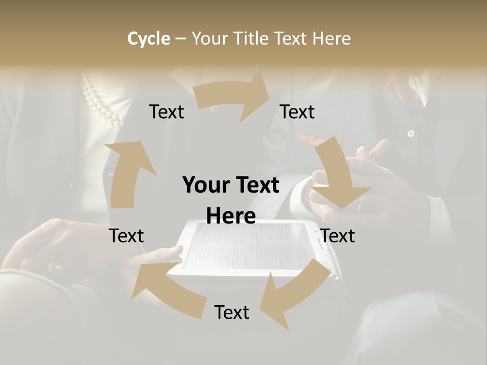 Business People In Taxi With Laptop PowerPoint Template