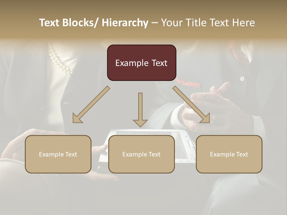 Business People In Taxi With Laptop PowerPoint Template