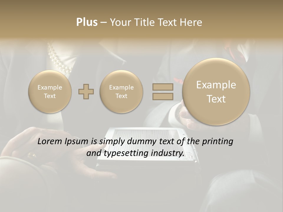 Business People In Taxi With Laptop PowerPoint Template