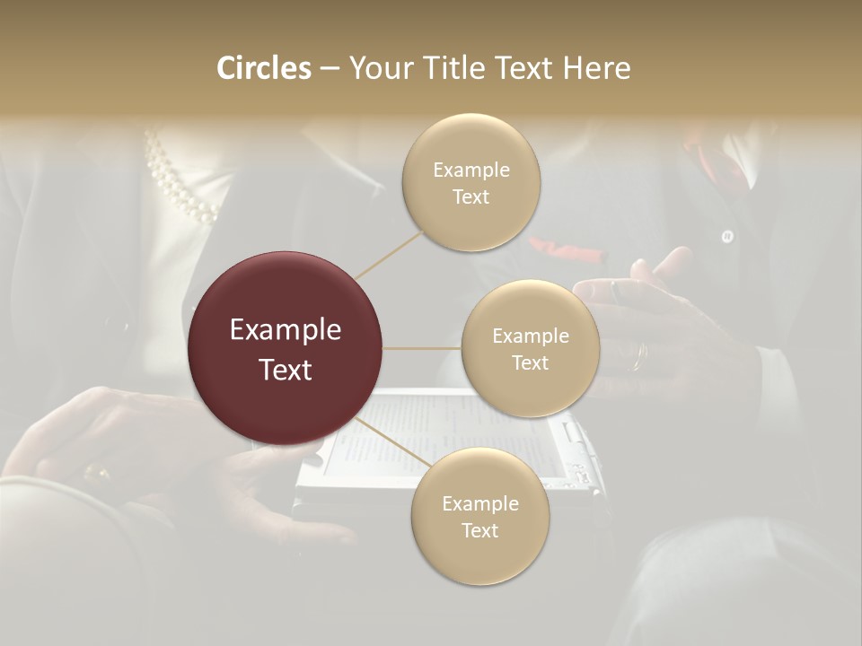 Business People In Taxi With Laptop PowerPoint Template