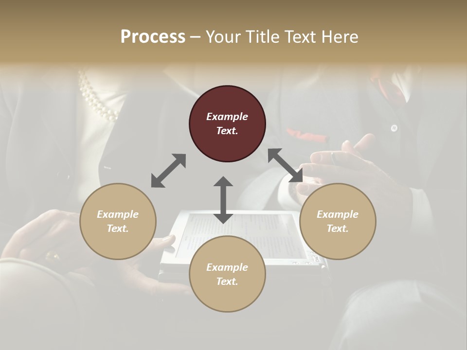 Business People In Taxi With Laptop PowerPoint Template