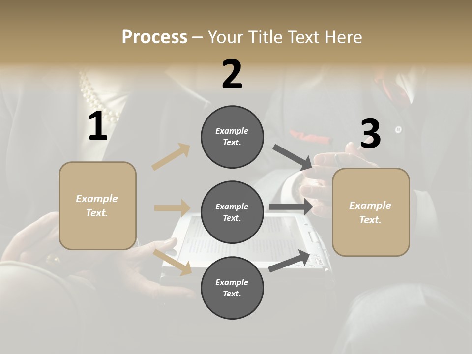 Business People In Taxi With Laptop PowerPoint Template