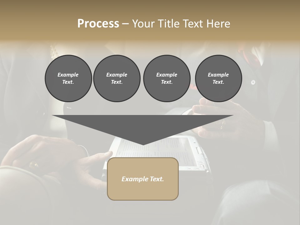 Business People In Taxi With Laptop PowerPoint Template