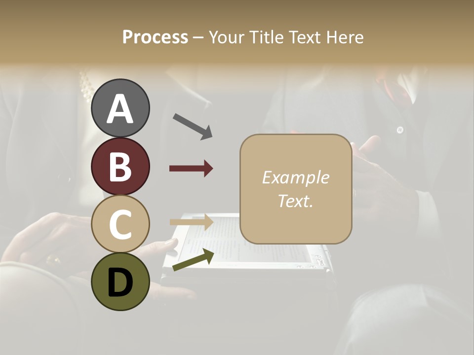 Business People In Taxi With Laptop PowerPoint Template