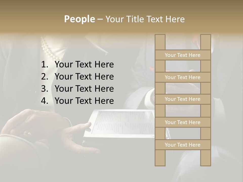 Business People In Taxi With Laptop PowerPoint Template