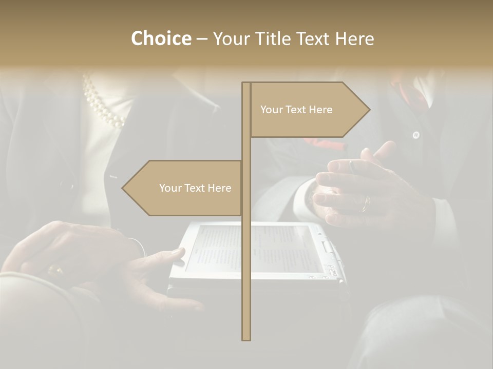 Business People In Taxi With Laptop PowerPoint Template