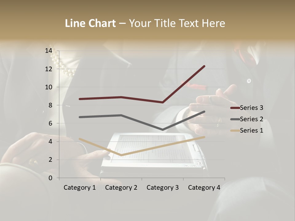 Business People In Taxi With Laptop PowerPoint Template