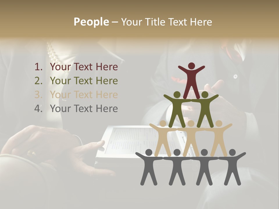 Business People In Taxi With Laptop PowerPoint Template