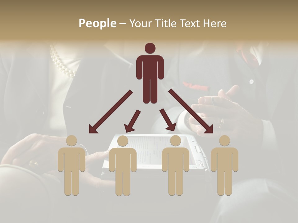Business People In Taxi With Laptop PowerPoint Template