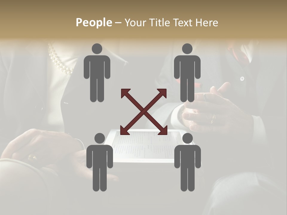 Business People In Taxi With Laptop PowerPoint Template