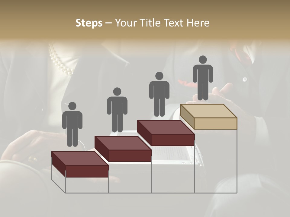 Business People In Taxi With Laptop PowerPoint Template