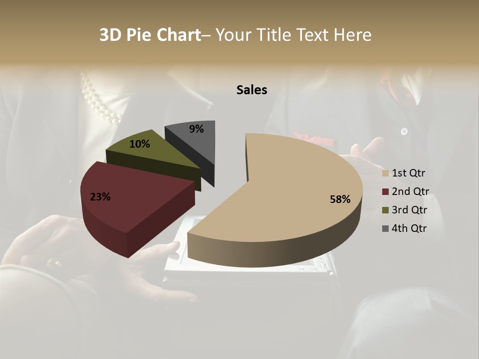 Business People In Taxi With Laptop PowerPoint Template