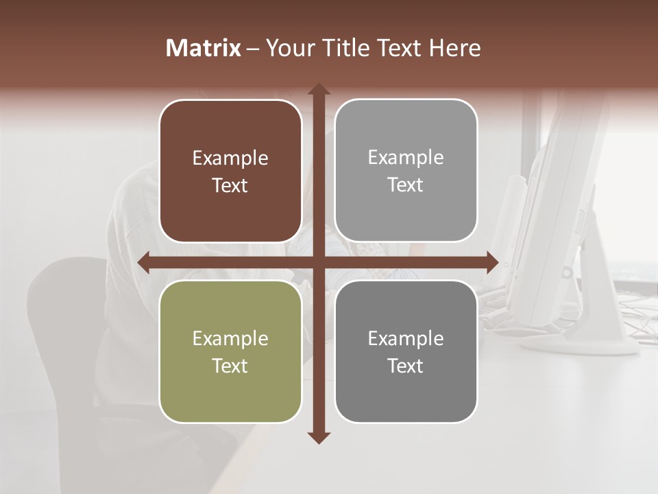 Three Call Centre Operators PowerPoint Template
